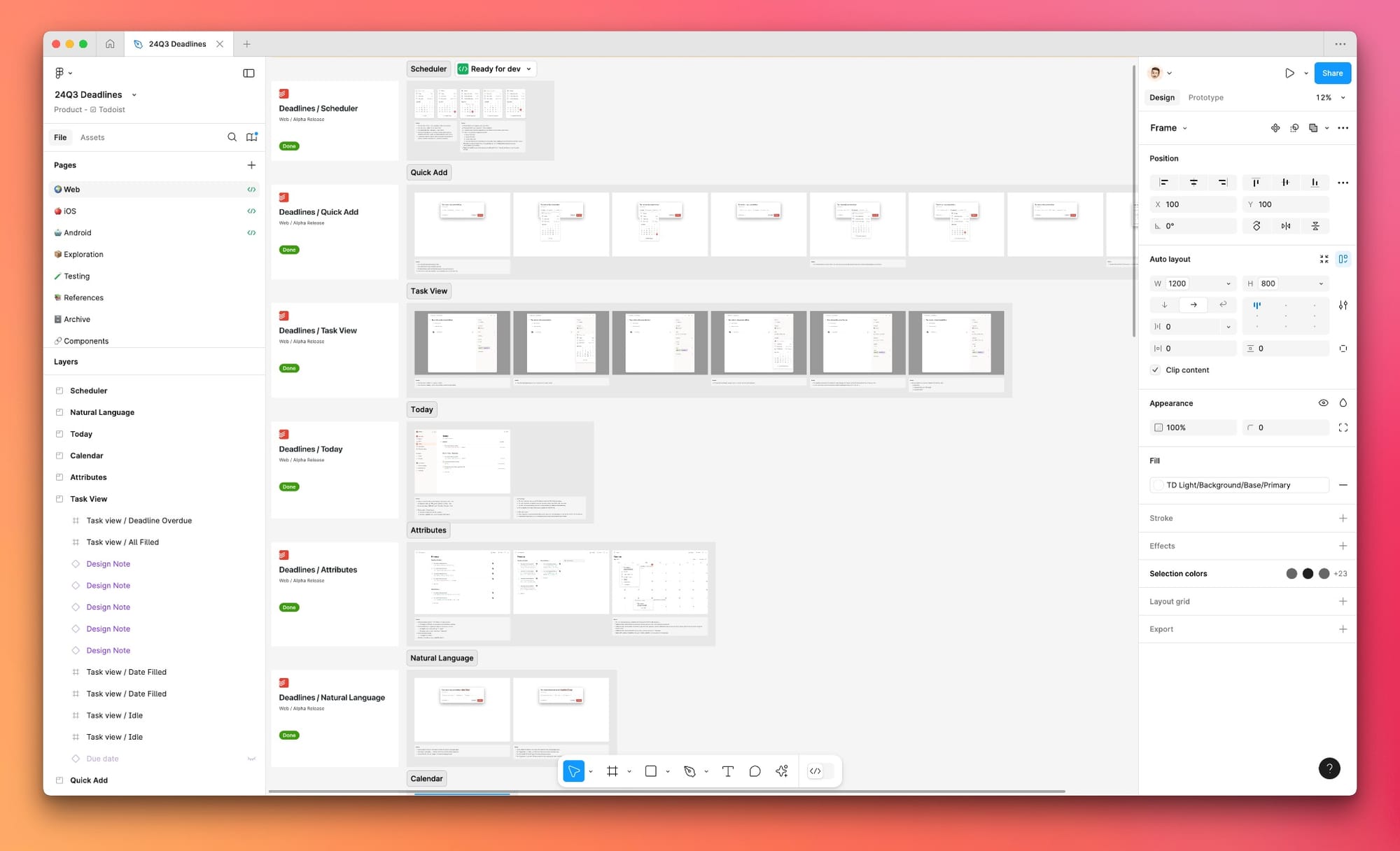 Designing Todoist Deadlines with Figma